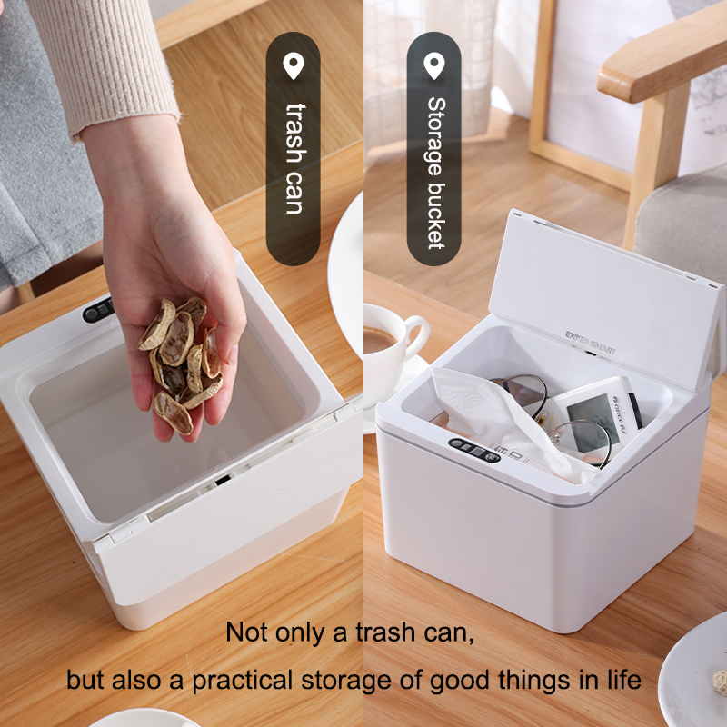 4L Square / 6L Rectangle Sensor Folding Lid Storage Box